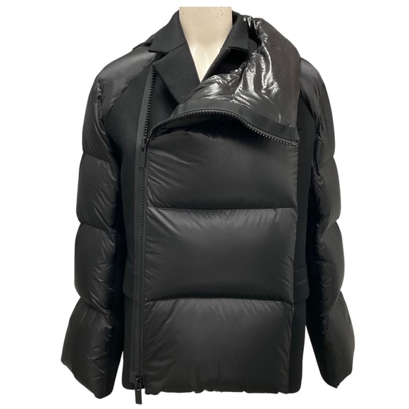 Sacai Jackets & Blazers - SACAI BLACK RIPSTOP WOOL MELTON AND PADDED JACKET